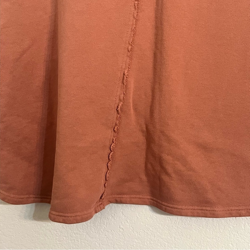 She sky boho boxy Raw-Edge Boxy Top terry earthy boho beach cotton chic high low - Picture 12 of 12